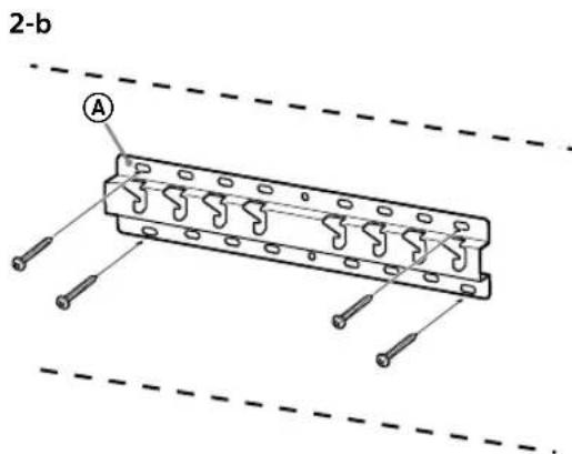 SONY KD65XG8096 - De voet aan de muur bevestigen - 2