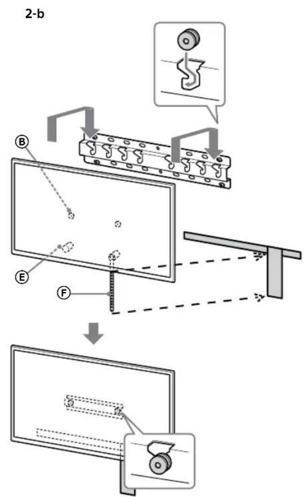 SONY KD65XG8096 - Installez le téléviseur sur la base ou l'adaptateur de base. - 4