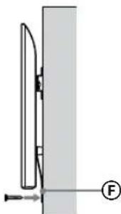 SONY KD65XG8096 - Preprečevanje premikanja spodnjega dela televizorja. - 2