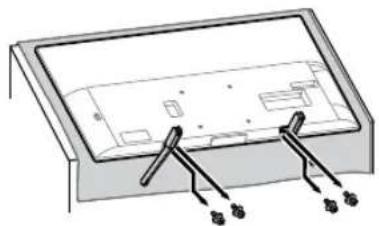 SONY KD65XG8096 - Maak de tafelstandaard los van de tevisie. - 1