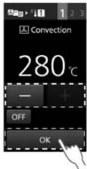 PANASONIC NESCV2 - Stel de oventemperatuur in en tik op OK - 1