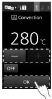 PANASONIC NESCV2 - Impostare la temperature delorno e premere OK - 1