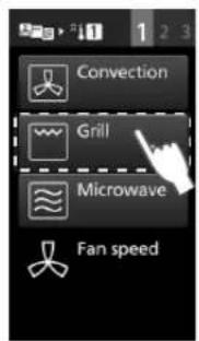 PANASONIC NESCV2 - Nach Manuell Vorheizen, wahlen Sie Konvektion Grill - 3