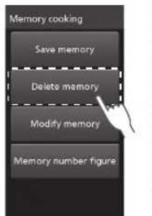 PANASONIC NESCV2 - Sélectionnez Supprimer la mémoire Delete memory - 1