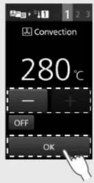 PANASONIC NESCV2 - Ustawic temperature kuchenki i wcisnac OK - 1