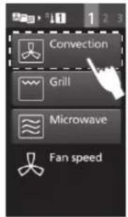 PANASONIC NESCV2 - Dopo il preriscaldamento manuale, selezionare Convezione - 3