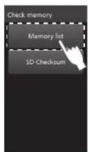 PANASONIC NESCV2 - Memory list (Elenco memoria) - 2