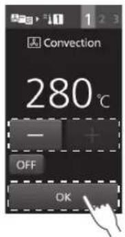 PANASONIC NESCV2 - Stel de oventemperatuur in en tik op OK - 1