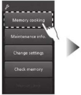 PANASONIC NESCV2 - Nutzung der Speicherprogramme - 1