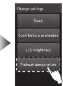 PANASONIC NESCV2 - Temperatura de pre-calentamento (preheat) - 2
