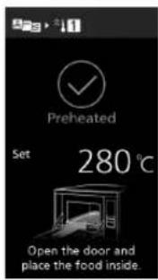 PANASONIC NESCV2 - Dopo il preriscaldamento manuale, selezionare Convection (Convezione) - 1