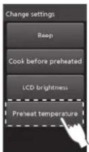 PANASONIC NESCV2 - Preheat temperature Forvärnningstemperatur - 2