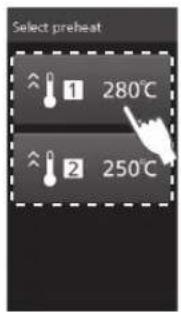 PANASONIC NESCV2 - Wahlen Sie Vorheizen - 1