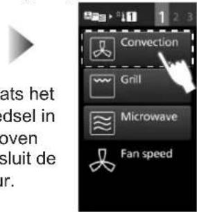 PANASONIC NESCV2 - Selecteer na het Handmatig voorverwarmen de optie Hetelucht - 2