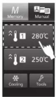 PANASONIC NESCV2 - Selezionare ① 280°C - 1