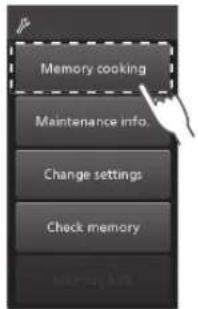 PANASONIC NESCV2 - Selecteer Koken vanuit Geheugen Memory cooking - 1
