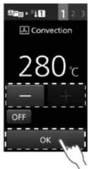PANASONIC NESCV2 - Stel de oventemperatuur in en tik op OK - 1
