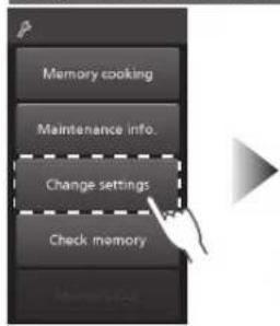 PANASONIC NESCV2 - Change settings (Modifica impostazioni) - 1