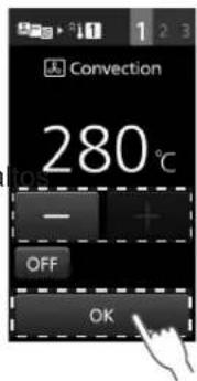 PANASONIC NESCV2 - Ajuste la temperatura delorno y presione OK - 1