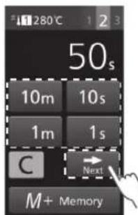 PANASONIC NESCV2 - Impostare il tempo di cottura e premere Next (Successivo) - 1
