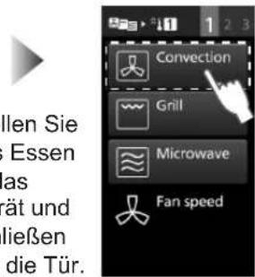 PANASONIC NESCV2 - Nach Manuell Vorheizen, wahlen Sie Heissluft Convection - 2
