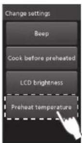 PANASONIC NESCV2 - Temperatura di preriscaldamento - 3