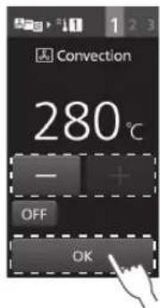 PANASONIC NESCV2 - Reglez la température du four, et appuyez sur OK - 1