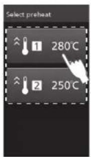 PANASONIC NESCV2 - Wybrać nagrzewanie wstepne - 1