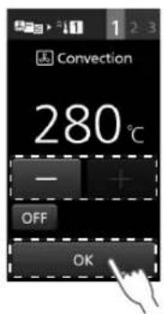 PANASONIC NESCV2 - Impostare la temperature delorno e premere OK - 1