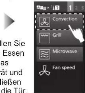 PANASONIC NESCV2 - Nach Manuell Vorheizen, wahlen Sie Heissluft Convection - 2