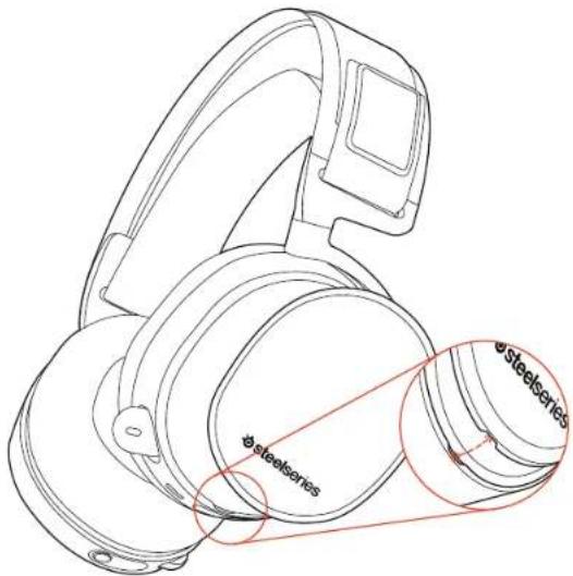 STEELSERIES Arctis Pro Wireless - SPEAKER PLATE - 1