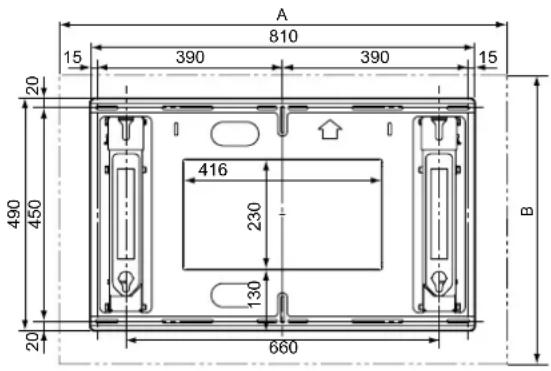 PANASONIC TYWK42PR4 - 外部尺寸图 - 1
