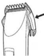 PANASONIC ER1411 - Odoberanie nástavca zo strihača - 1