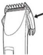 PANASONIC ER1411 - ▶ Usar pentes acessórios - 1