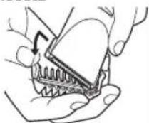 PANASONIC ER1411 - Kamman irrottaminen hiustenleikkauskoneesta - 1