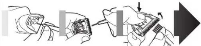 PANASONIC ER1411 - Pulizia della lama - 1