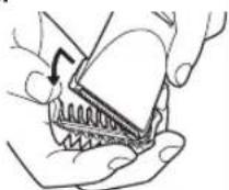 PANASONIC ER1411 - Removing the attachment from the clipper - 1