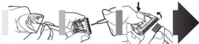 PANASONIC ER1411 - Czyszczenie ostrza - 1