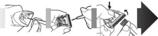 PANASONIC ER1411 - Reinigung der Klinge - 1