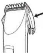 PANASONIC ER1411 - ▶ Benutzen der Kammaufsätze - 1