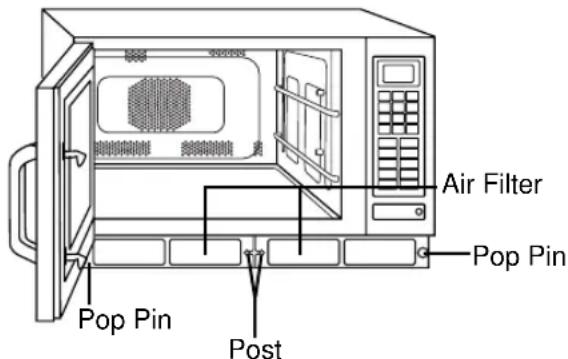 Air Filter Pop Pin Pop Pin Post