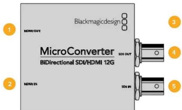 Blackmagic Design Micro Converter HDMI to SDI - Micro Converter BiDirectional SDI/HDMI 12G - 1