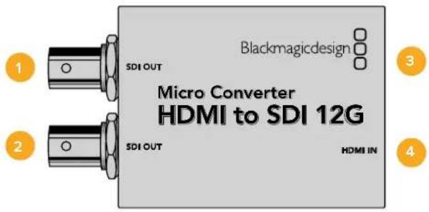 Blackmagic Design Micro Converter HDMI to SDI - Micro Converter HDMI to SDI 12G - 1