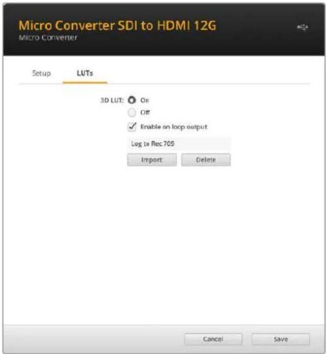 Blackmagic Design Micro Converter HDMI to SDI - LUTs - 1