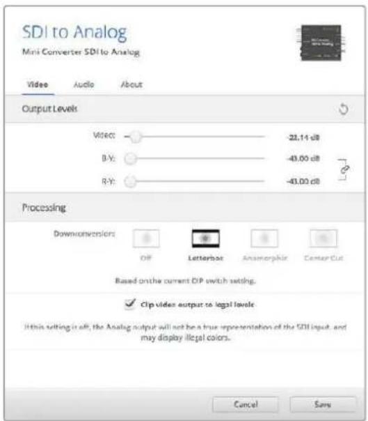 Blackmagic Design Micro Converter HDMI to SDI - Настройки утилиты Blackmagic Converters Setup - 1
