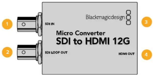 Blackmagic Design Micro Converter HDMI to SDI - Micro Converter SDI to HDMI 12G - 1