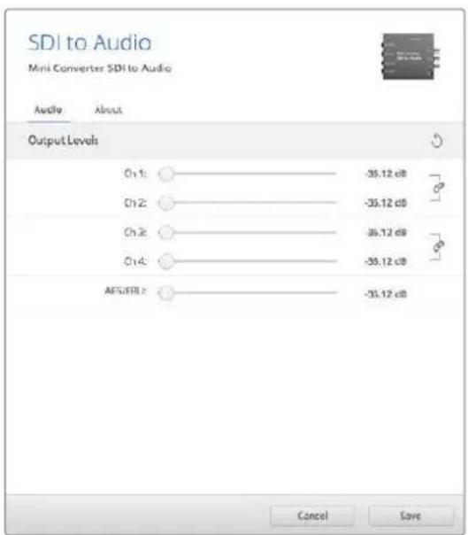 Blackmagic Design Micro Converter HDMI to SDI - Меню Output Levels - 1
