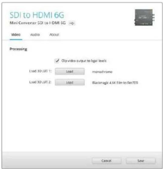 Blackmagic Design Micro Converter HDMI to SDI - Blackmagic Converters Setup Settings - 1