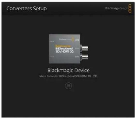 Blackmagic Design Micro Converter HDMI to SDI - Einstellungen mit Blackmagic Converters Setup ändern - 1