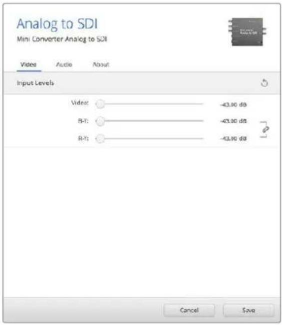 Blackmagic Design Micro Converter HDMI to SDI - Menu Input Levels - 1